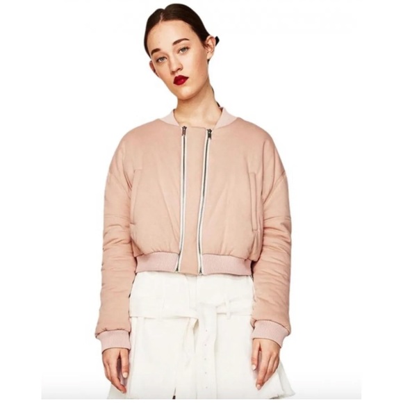 💚Zara quilted bomber jacket - Picture 2 of 8